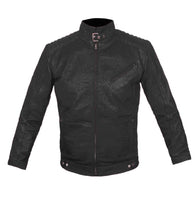Load image into Gallery viewer, Men's Stylish Superb Real Faux Leather Bomber Biker Jacket #502-FL