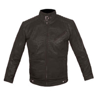 Load image into Gallery viewer, Men's Stylish Superb Real Genuine Leather Bomber Biker Jacket #502-LE