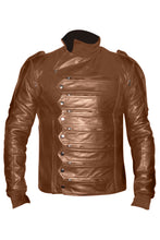 Load image into Gallery viewer, Men's Stylish Superb Real Genuine Leather Bomber Biker Jacket #504-LE