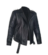 Load image into Gallery viewer, Men's Stylish Superb Real Faux Leather Bomber Biker Jacket #509-FL