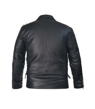 Load image into Gallery viewer, Men's Stylish Superb Real Faux Leather Bomber Biker Jacket #509-FL