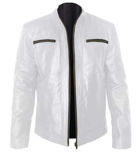 Load image into Gallery viewer, Superb Genuine Leather Men's Stylish Rock Star Motorcycle Biker Bomber Leather Jacket #512-LE