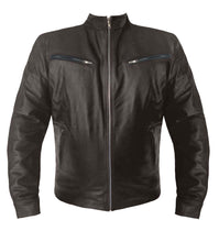 Load image into Gallery viewer, Men's Stylish Superb Real Genuine Leather Bomber Biker Jacket #513-LE