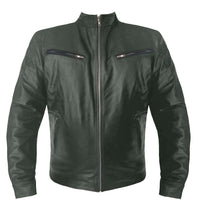 Load image into Gallery viewer, Men's Stylish Superb Real Genuine Leather Bomber Biker Jacket #513-LE