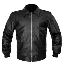Load image into Gallery viewer, Men's Stylish Superb Real Faux Leather Bomber Biker Jacket #522-FL