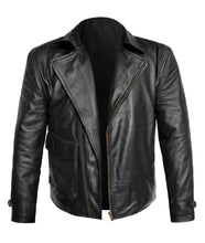 Load image into Gallery viewer, Men's Stylish Superb Real Faux Leather Bomber Biker Jacket #525-FL
