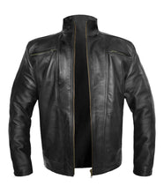 Load image into Gallery viewer, Men's Stylish Genuine Leather Motorbike Bomber Biker Vintage Style Jacket #530-LE