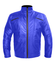 Load image into Gallery viewer, Men's Stylish Genuine Leather Motorbike Bomber Biker Vintage Style Jacket #530-LE