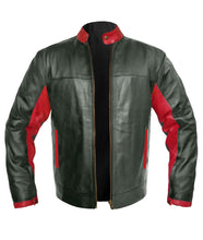 Load image into Gallery viewer, Men's Stylish Superb Real Genuine Leather Bomber Biker Jacket #535-LE