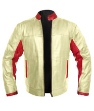 Load image into Gallery viewer, Men's Stylish Superb Real Genuine Leather Bomber Biker Jacket #535-LE