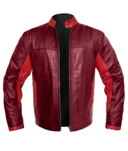 Load image into Gallery viewer, Men's Stylish Superb Real Genuine Leather Bomber Biker Jacket #535-LE