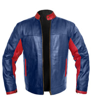 Load image into Gallery viewer, Men's Stylish Superb Real Genuine Leather Bomber Biker Jacket #535-LE