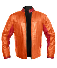 Load image into Gallery viewer, Men's Stylish Superb Real Genuine Leather Bomber Biker Jacket #535-LE