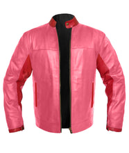 Load image into Gallery viewer, Men's Stylish Superb Real Genuine Leather Bomber Biker Jacket #535-LE