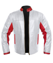 Load image into Gallery viewer, Men's Stylish Superb Real Genuine Leather Bomber Biker Jacket #535-LE