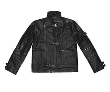 Load image into Gallery viewer, Men's Stylish Superb Real Faux Leather Bomber Biker Jacket #539-FL