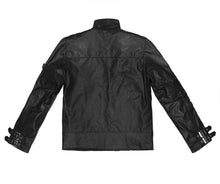 Load image into Gallery viewer, Men's Stylish Superb Real Genuine Leather Bomber Biker Jacket #539-LE