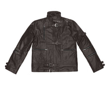 Load image into Gallery viewer, Men's Stylish Superb Real Genuine Leather Bomber Biker Jacket #539-LE