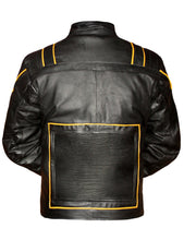 Load image into Gallery viewer, Men's Stylish Superb Real Genuine Leather Bomber Biker Jacket #551-LE