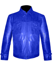 Load image into Gallery viewer, Men's Stylish Superb Real Genuine Leather Bomber Biker Jacket #553-LE