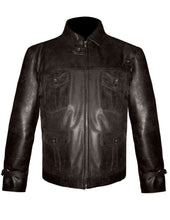 Load image into Gallery viewer, Men's Stylish Superb Real Genuine Leather Bomber Biker Jacket #553-LE