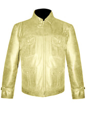 Load image into Gallery viewer, Men's Stylish Superb Real Genuine Leather Bomber Biker Jacket #553-LE