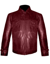 Load image into Gallery viewer, Men's Stylish Superb Real Genuine Leather Bomber Biker Jacket #553-LE