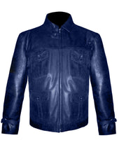 Load image into Gallery viewer, Men's Stylish Superb Real Genuine Leather Bomber Biker Jacket #553-LE