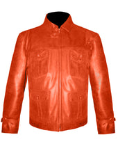 Load image into Gallery viewer, Men's Stylish Superb Real Genuine Leather Bomber Biker Jacket #553-LE