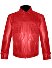 Load image into Gallery viewer, Men's Stylish Superb Real Genuine Leather Bomber Biker Jacket #553-LE