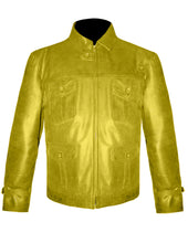 Load image into Gallery viewer, Men's Stylish Superb Real Genuine Leather Bomber Biker Jacket #553-LE