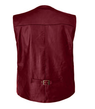 Load image into Gallery viewer, Men's Stylish Superb Real Genuine Leather Bomber Biker Jacket Vest #577-LE