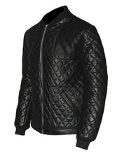 Load image into Gallery viewer, Men's Stylish Superb Real Faux Leather Bomber Biker Jacket #583-FL
