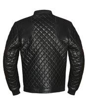 Load image into Gallery viewer, Men's Stylish Superb Real Faux Leather Bomber Biker Jacket #583-FL