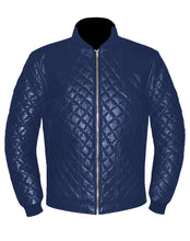 Load image into Gallery viewer, Men's Stylish Superb Real Genuine Leather Bomber Biker Jacket #583-LE