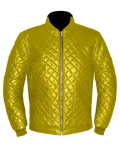 Load image into Gallery viewer, Men's Stylish Superb Real Genuine Leather Bomber Biker Jacket #583-LE