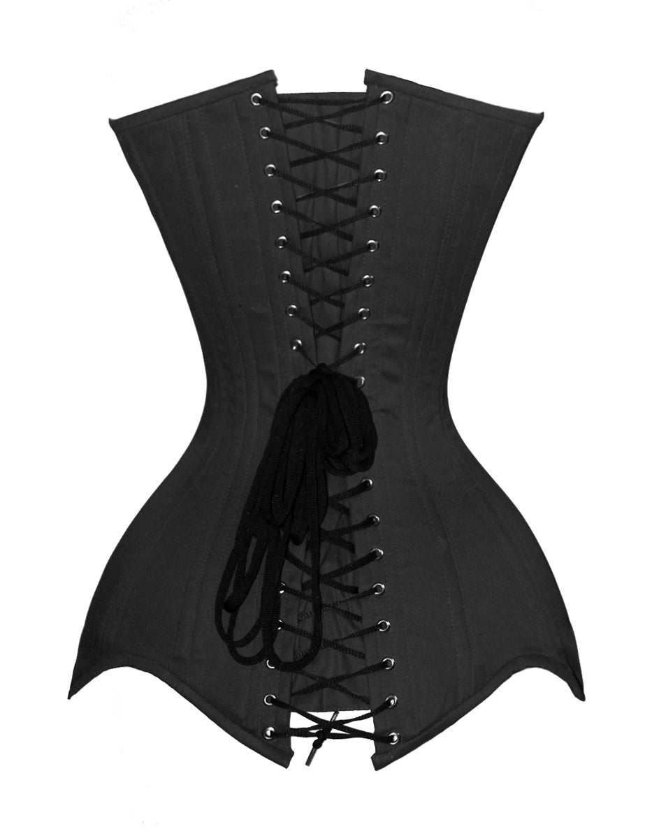 New Heavy Duty Double Steel Boned Waist Training Cotton Waistcincher Corset C79C - Foto 6