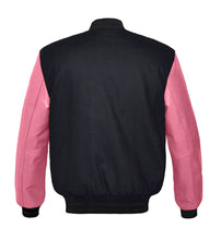 Load image into Gallery viewer, Superb Genuine Pink Leather Sleeve Letterman College Varsity Men Wool Jackets #PKSL-BSTR-BB