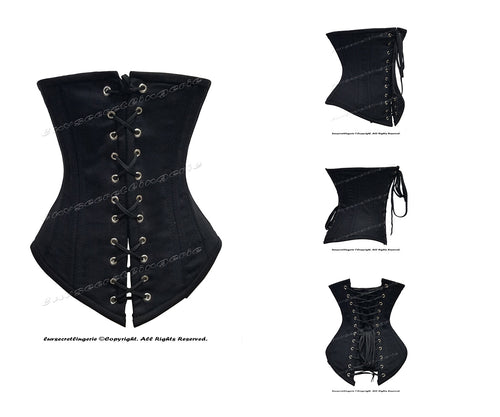 Heavy Duty 26 Double Steel Boned Waist Training Cotton Underbust Tight Shaper Corset #8023-TC