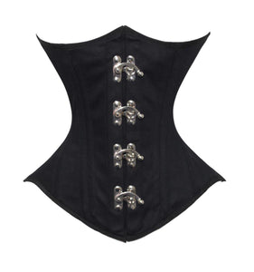 luvsecretlingerie Heavy Duty 26 Double Steel Boned Waist Training Cotton Wider Hip Underbust Shaper Corset #450-MC-TC