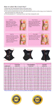 Load image into Gallery viewer, Heavy Duty 26 Double Steel Boned Waist Training Tight Lacing Satin Underbust Shaper Corset 450-BT-SA