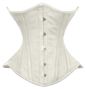 Heavy Duty 26 Double Steel Boned Waist Training Cotton Underbust Shaper Corset #450-TC1