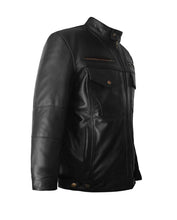 Load image into Gallery viewer, Men&#39;s Stylish Superb Real Genuine Leather Bomber Biker Jacket #501-LE