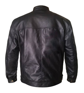 Men's Stylish Superb Faux Leather Vinyl Motorbike Bomber Biker Jacket #501-FL