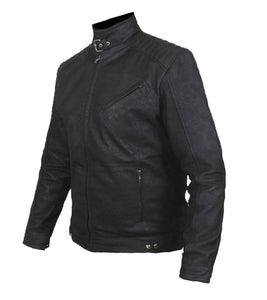 Men's Stylish Superb Real Faux Leather Bomber Biker Jacket #502-FL