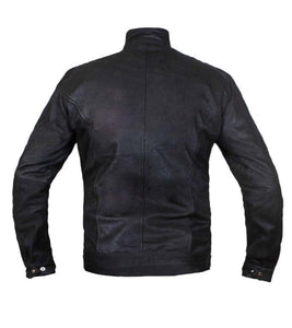 Men's Stylish Superb Real Faux Leather Bomber Biker Jacket #502-FL