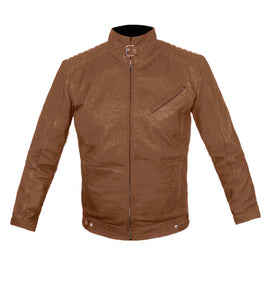 Men's Stylish Superb Real Genuine Leather Bomber Biker Jacket #502-LE