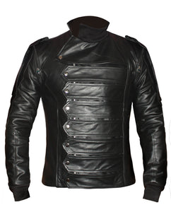 Men's Stylish Superb Real Genuine Leather Bomber Biker Jacket #504-LE