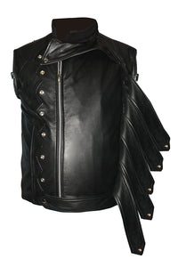 Men's Stylish Superb Real Faux Leather Bomber Biker Jacket #504-FL