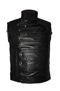 Men's Stylish Superb Real Genuine Leather Bomber Biker Jacket #504-LE